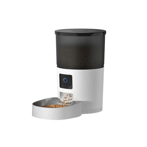 Comedero automático para gatos de 3 l con cámara, dispensador de comida inteligente con grabación de video, seguimiento de mascotas, control móvil y grabación de alimentos. 1