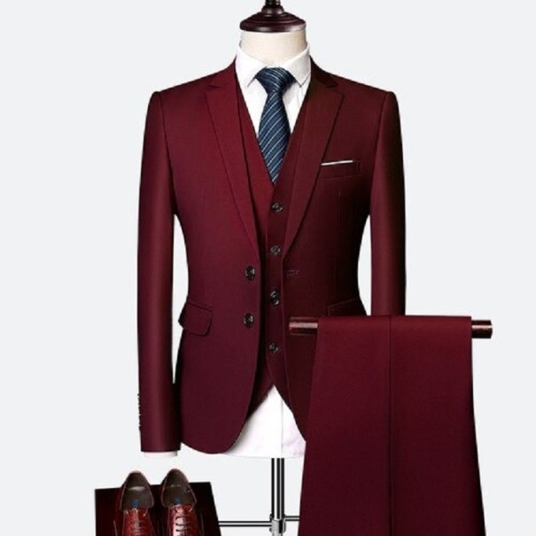 Completo da Uomo F376 bordeaux M