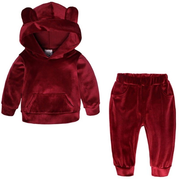 Compleu de trening pentru copii L1123 burgundy 3 A