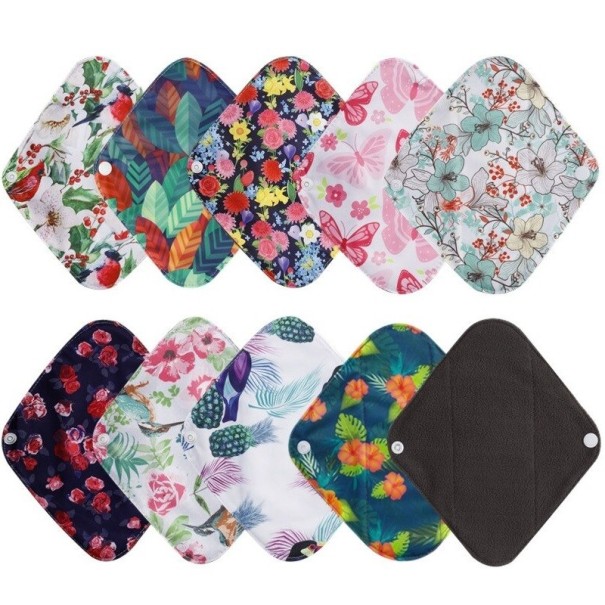 Compresas de tela para la menstruación 10 uds. 1