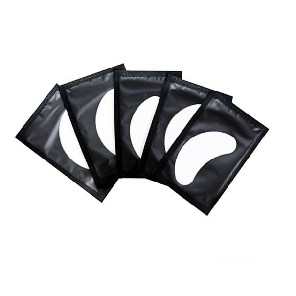 Compressas de gel para os olhos para extensão de pestanas 100 unid preto