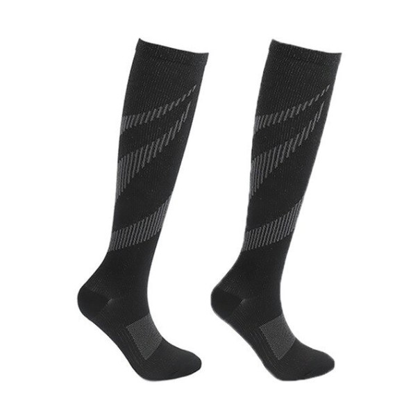 Compressiekniekousen T828 lichtblauw L/XL