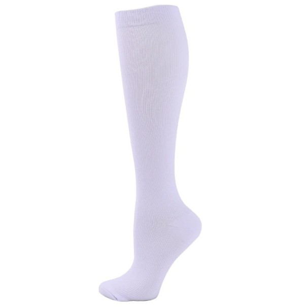 Compressiekousen tegen spataderen Compressiekousen voor de sport Geschikt voor op reis wit 35-40