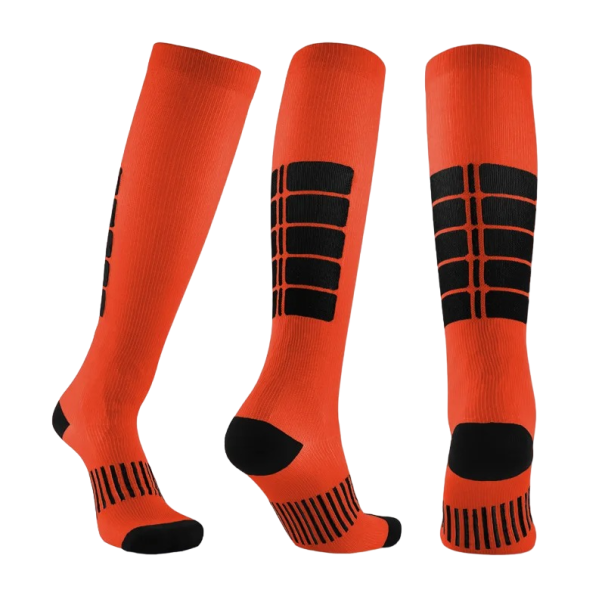 Compressiekousen tegen spataderen Katoenen compressiekniekousen voor sport Tegen spataderen oranje 41-45