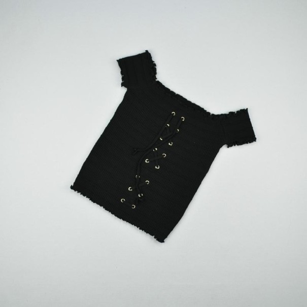 Compressieshirt voor dames zwart