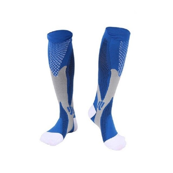 Compression Knee-High Socks T832 blue S/M