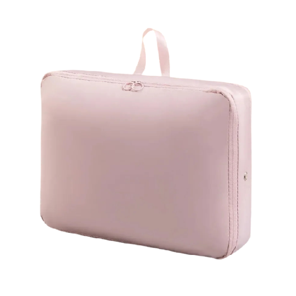 Compression Packing Bag for Clothes for Suitcases 40×18×30 cm Oxford Fabric Travel Organiser for Clothes and Accessories pink