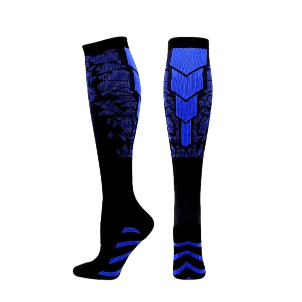 Compression Socks for Varicose Veins Cotton Compression Knee Socks for Sport Against Varicose Veins V304 dark blue 41-45