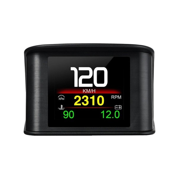 Compteur de vitesse numérique Ordinateur de bord OBD2 HUD 6,8x4,6x7,3 cm 9 modes d'affichage Alarme de vitesse Consommation de carburant Température 1