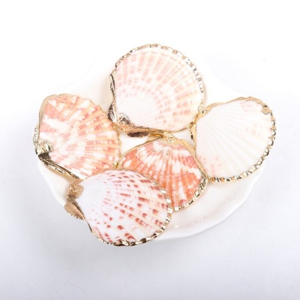 Conchas decorativas bañadas en oro 5 uds. 2