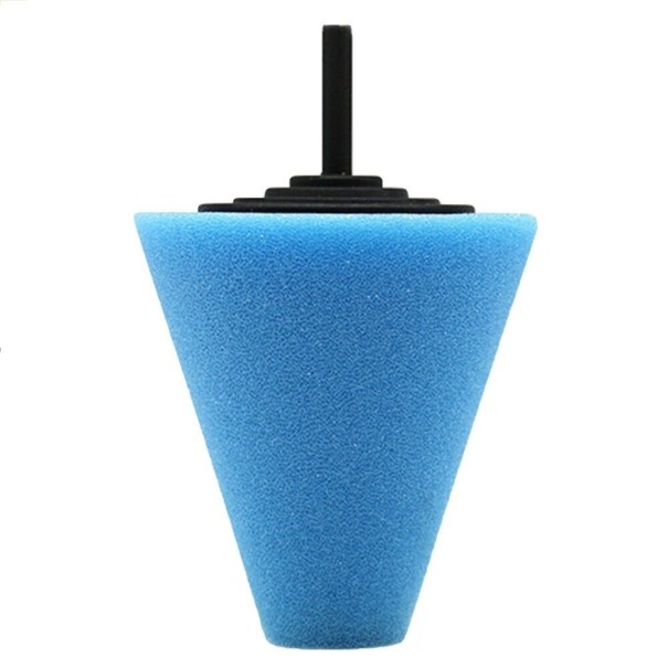 Cône en mousse de polissage bleu
