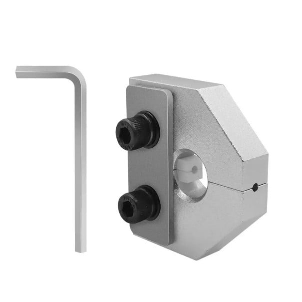 Conector pentru unirea filamentului 4,53 x 2,5 x 1 cm Clema pentru fir de 1,75 mm Unire manuală precisă a materialului pentru imprimarea 3D gri
