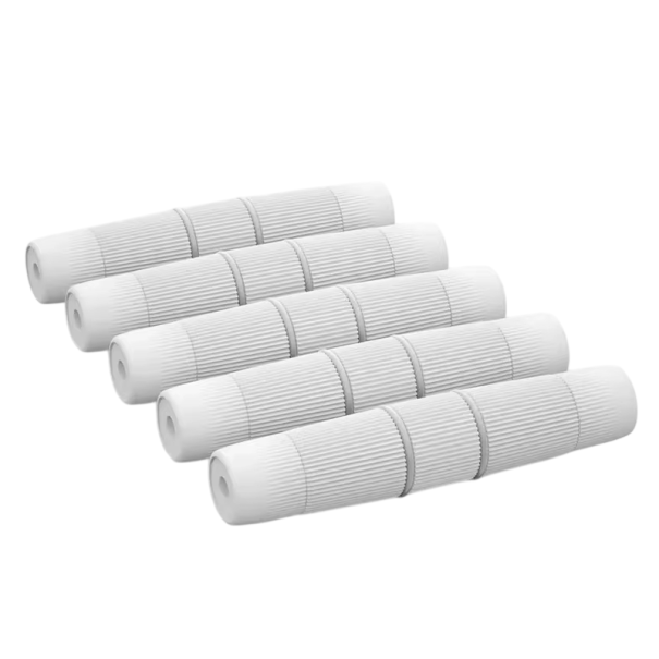 Conector RJ45 a prueba de agua IP67 conector recto 5 unidades 105×18 mm cobre niquelado para extensión de cable ethernet uso exterior blanco