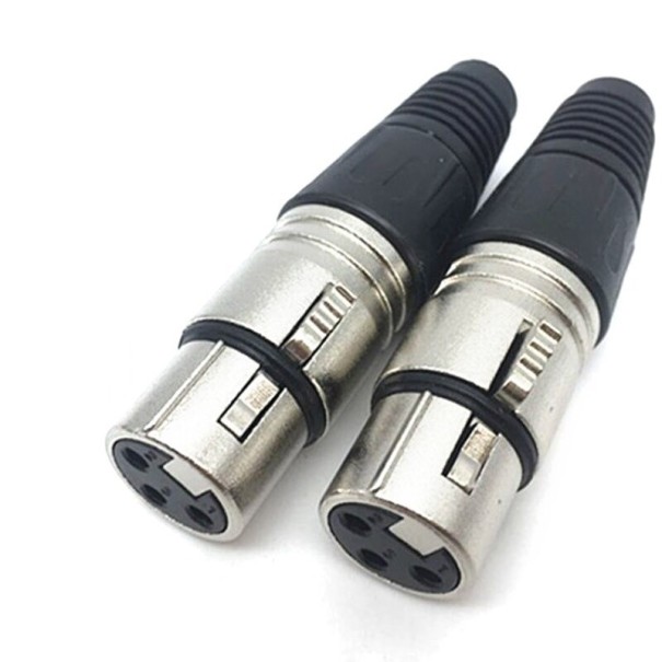 Conector XLR 3 pini tată/femă 2