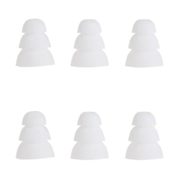 Conectores triples para auriculares, 6 uds. C1196 blanco L