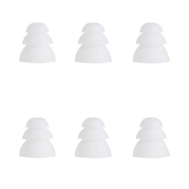 Conectores triples para auriculares, 6 uds. C1196 blanco M