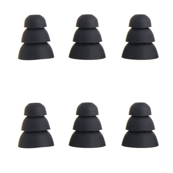 Conectores triples para auriculares, 6 uds. C1196 negro L