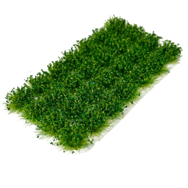 Conjunto 28 ks tufos de relva 13–15 mm altura 9 mm Miniaturas verdes arbustos Decoração para dioramas e paisagens em miniatura 2