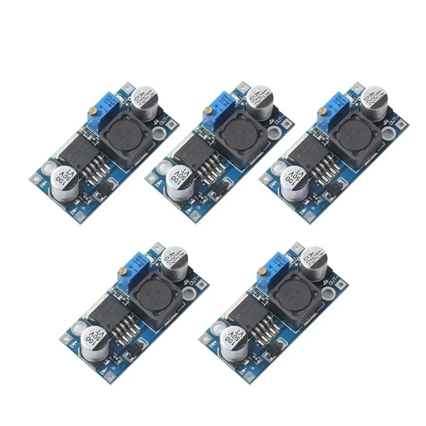 Conjunto 5 pcs regulador de tensão step-down 3,0–40V para 1,5–35V DC conversor módulo 45x20x14 mm Eletrónica Fonte de Alimentação Adaptador 1