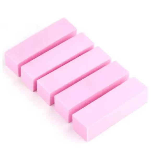 Conjunto de 10 blocos de polimento coloridos para manicure e pedicure rosa