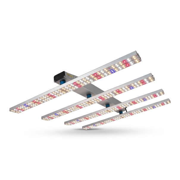 Conjunto de 12 lâmpadas LED de cultivo 105 cm 240 W Cabos de ligação e suportes metálicos Diodos vermelhos e azuis Para hidroponia e cultivo de plantas 1