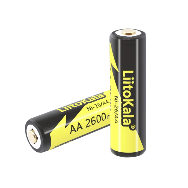Conjunto de 12 pilhas recarregáveis 1,2V AA 2600mAh Ni-MH 14,5x50,5 mm para ratos, comandos, brinquedos, pistolas de temperatura e dispositivos 1
