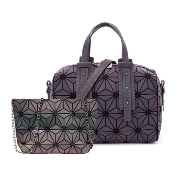 Conjunto de 2 bolsos holográficos para mujer 3