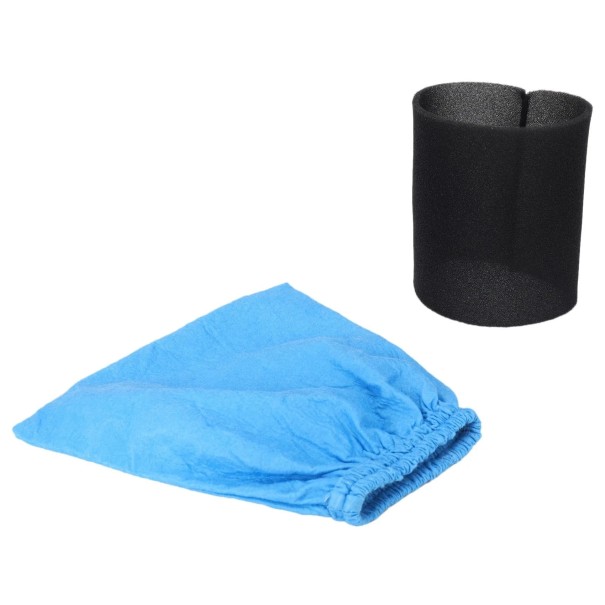 Conjunto de 2 filtros têxteis e filtros de espuma para aspiradores Karcher MV1, WD1, WD2, WD3 - Filtros de substituição para aspiração a seco 1