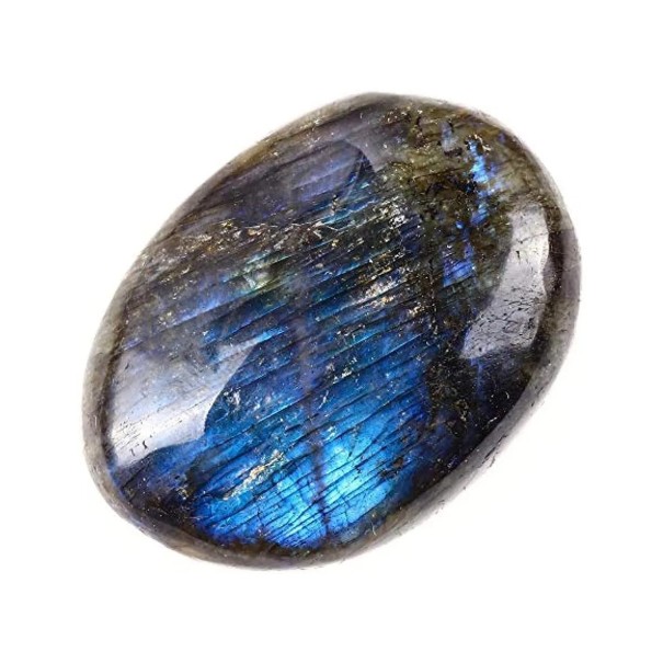 Conjunto de 2 pedras de labradorite polidas para a palma da mão Cristal natural Pedra Reiki Terapia anti-stress Cura das chakras Pedra cápsula 1