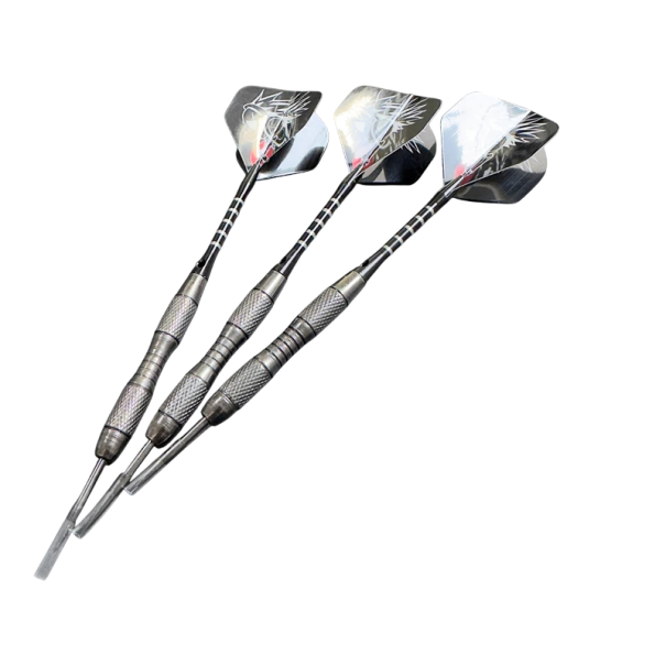 Conjunto de 3 pcs de dardos metálicos 20 g imitação de tungsténio pontas de aço hastes de alumínio pretas 15,5 cm dardos profissionais para treino competição 1