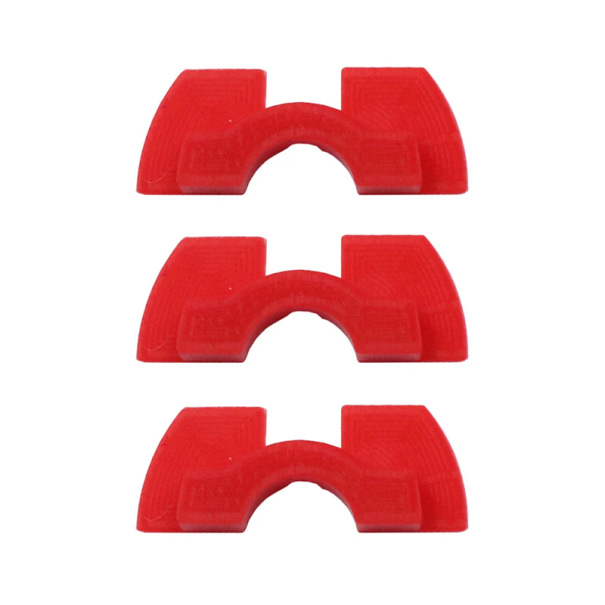 Conjunto de 3 unidades de amortecedores de vibrações para trotinete Xiaomi Mijia M365 Pro 0,6/0,8/1,2 mm Almofadas de borracha para redução de ruído e desgaste vermelho