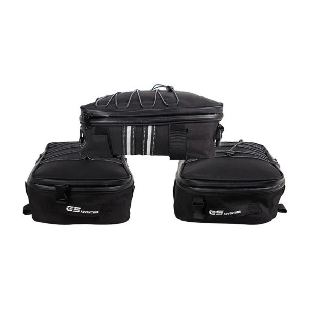 Conjunto de 3 unidades de malas impermeáveis para o baú superior e lateral da moto BMW Malas de bagagem sob o assento Organizadores de viagem 1