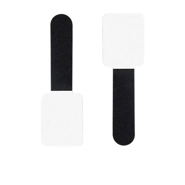 Conjunto de 5 fitas adesivas de nylon para organização de cabos reutilizáveis com velcro preto