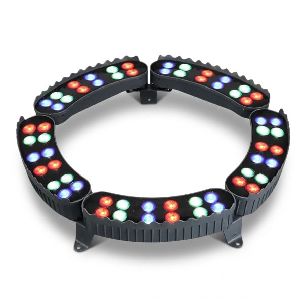 Conjunto de 5 peças de luzes LED exteriores em torno da árvore 12 W Diâmetro interno 310 mm Liga de alumínio Classe de proteção IP65 Luz RGB colorida Para iluminar o tronco 1