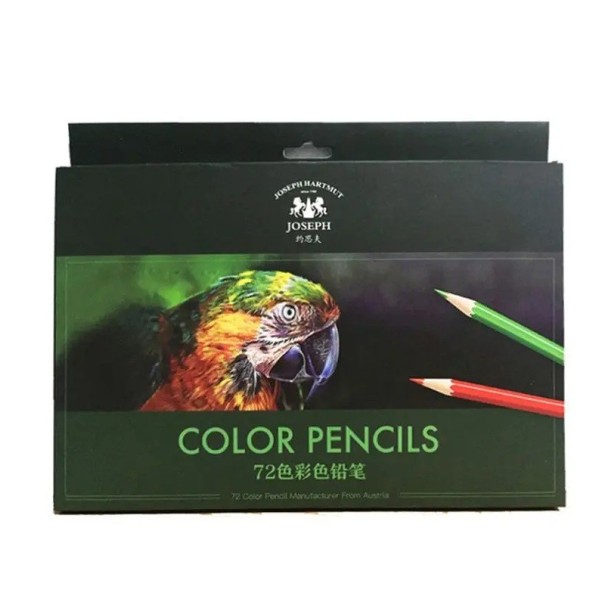 Conjunto de 72 lápis de cor de óleo de madeira para desenho e esboço Lápis pastel artísticos para ensino escolar, ilustrações e projetos de pintura 1