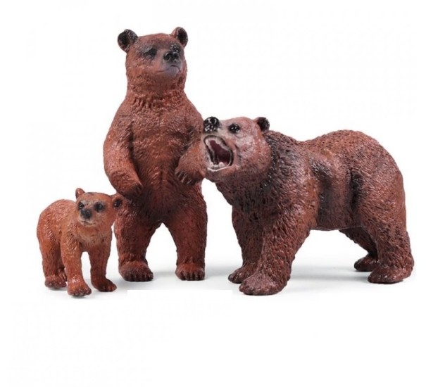 Conjunto de animais família de ursos 3 pcs 1