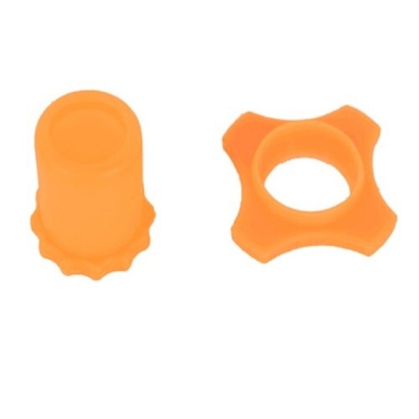 Conjunto de capas antiderrapantes para microfone laranja