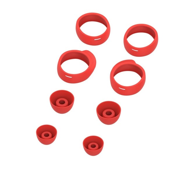 Conjunto de capas de silicone para auriculares Samsung Galaxy Buds Plus vermelho