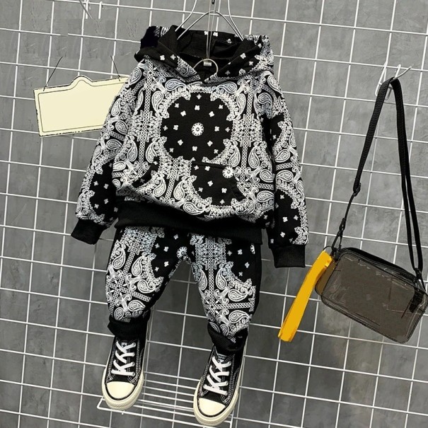 Conjunto de chándal para niña L1391 negro 12