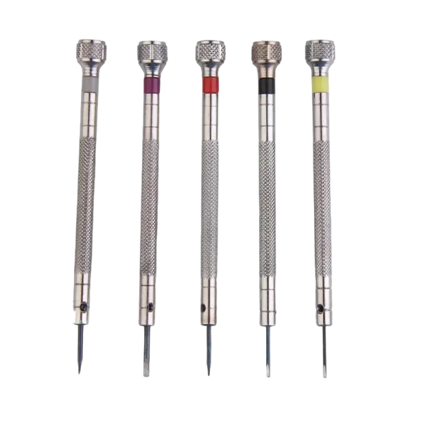 Conjunto de chaves de fenda para reparação de relógios 5 pcs 0,8 - 1,6 mm Ferramentas de mecânica fina Conjunto profissional para reparação 1