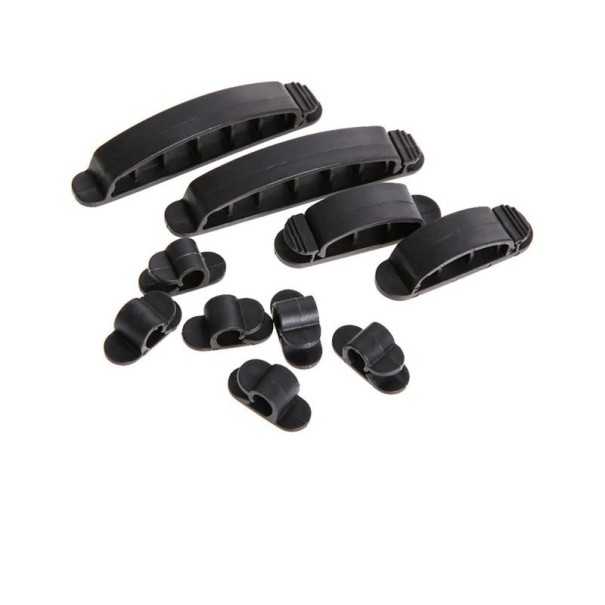 Conjunto de clipes para cabos 10 pcs 1