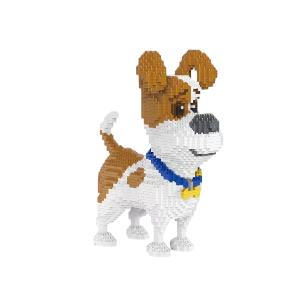 Conjunto de construção cão Jack Russell terrier 24x12x19 cm Modelo dobrável de cão Conjunto criativo para crianças e adultos Decoração e brinquedo 1