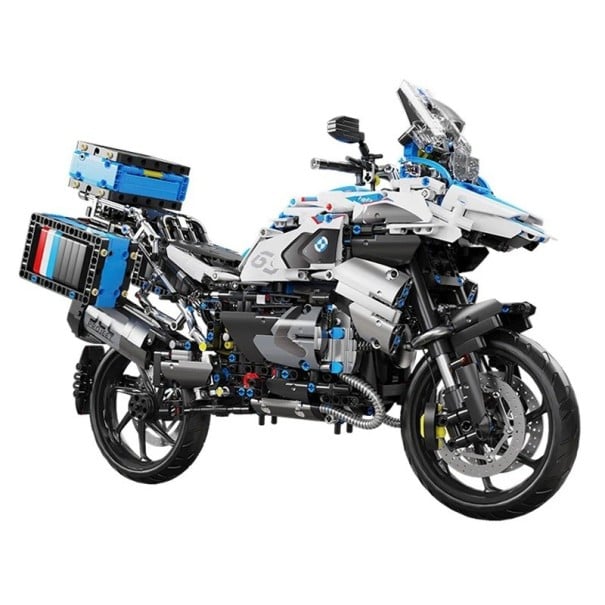 Conjunto de construção da moto de corrida 47,5x32x16,5 cm 1:5 Modelo dobrável de moto 2396 peças Para crianças a partir dos 6 anos Conjunto criativo Modelo de motocicleta 1