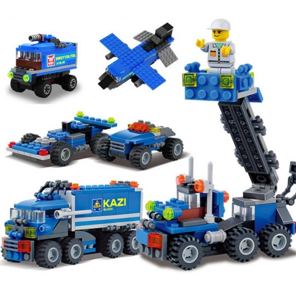 Conjunto de construção de camião de transporte - 163 pcs 1