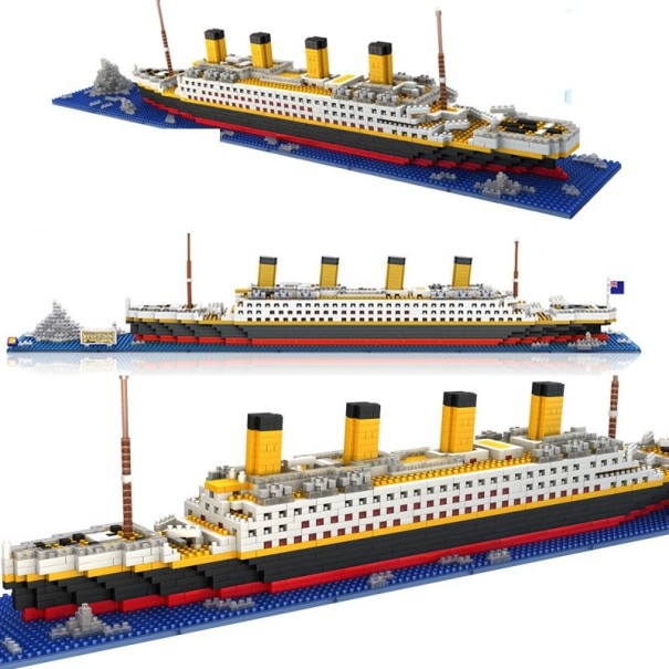 Conjunto de construção grande barco 1860 pcs 1