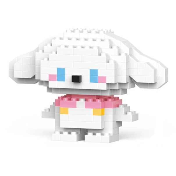 Conjunto de construção infantil ovelha 7,8 x 3,4 x 7,4 cm Modelo de blocos 144 peças Figura de animal DIY conjunto de construção Brinquedo criativo para crianças Desenvolvimento motor 1
