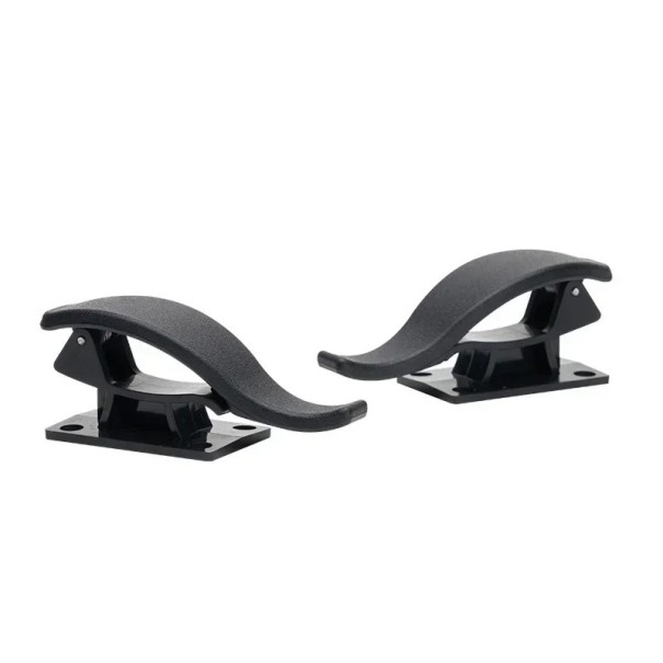 Conjunto de dois suportes para carro para a mala, suporte universal para guarda-chuva, sacos, canas de pesca, plástico ABS, colagem ou parafusamento, montagem 1