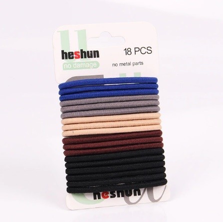 Conjunto de elásticos finos para cabelo - 18 pcs 3