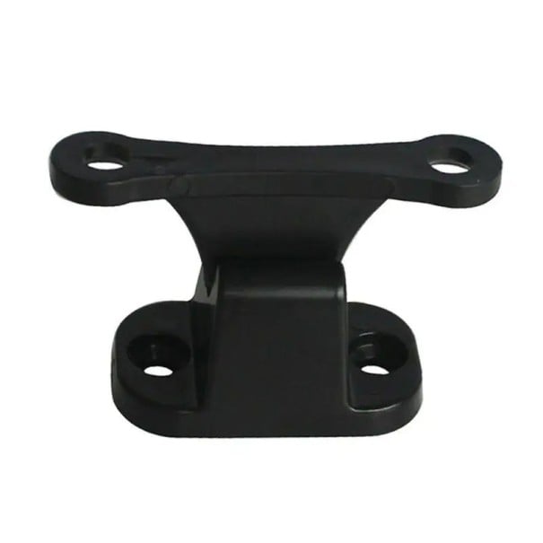 Conjunto de elementos de fixação de plástico para portas de autocaravanas - Paragem em forma de T - Fecho do suporte da porta preto