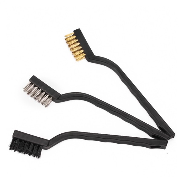 Conjunto de escovas para limpeza de rodas de carro 3 pcs 1